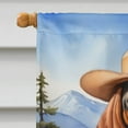 thumbnail image 3 of American English Coonhound Cowboy Welcome House Flag, 3 of 5