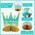 thumbnail image 6 of 8 Pieces 30th Birthday Decorations for Women Teal, Happy 30th Birthday Honeycomb Centerpieces, Cheers to 30 Years Table Decorations for Thirty Year Old Bday Party, 6 of 7