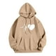 thumbnail image 4 of WILLBEST Sudadera con Capucha y Cordón Ajustable, Estilo Casual, para Mujer, Ideal para Otoño E Invierno, Perfecta para Actividades Al Aire Libre Tallas Grandes, con Estampado de Letras Chica​​, 4 of 6