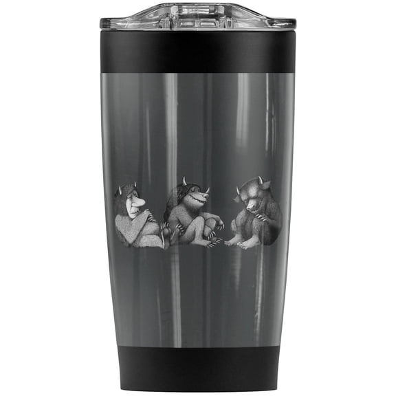 Where The Wild Things Are Trio Stainless Steel Tumbler 20 oz Coffee Travel Mug/Cup, Vacuum Insulated & Double Wall with Leakproof Sliding Lid | Great for Hot Drinks and Cold Beverages