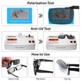 thumbnail image 4 of Lentes de Sol Tipo Clip SPLAKS Unisex Polarizados Sin Montura Negros, 4 of 7