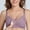 Purple, variant on Women's Solid Color Pregnant Women Breastfeeding Bra With Open Button Postpartum Breastfeeding Bra