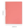 thumbnail image 3 of Plastic Folders with Swing Clip, Report Covers for A4 and Letter Size Paper, 5 Pack Presentation Binder for Office, Classroom, Home Organizer Binder, Pink, 3 of 8
