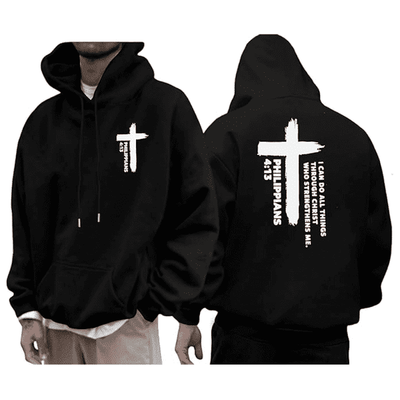Christian Hoodies Religious Faith Men Women Bible Verse Sweatshirt Gift