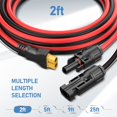 thumbnail image 5 of Conector Solar A Cable Xt60 (10 Awg 2 Pies) Gonifeto Cable De Carga Solar A Xt60 Para Panel Solar Generador Ecoflow Solar A Moldeo Por Inyección Adaptador Xt60 Cable De Extensión Para Estación De Ener, 5 of 5
