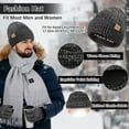 thumbnail image 2 of Heated Scarf for Women, 3Pcs Heated Scarf for Men Hat Gloves Set USB Rechargeable 5000mAh Battery Intelligent Neck Warmer 3 Temperature Settings Heating for Long Lasting Winter Warmth (Gray), 2 of 8