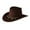 Coffee, variant on Space X Cap Size 8 Cowboy Hat Western Denim Curved High Hat Wool Brim Hat Style British Jazz Hat Men And Women