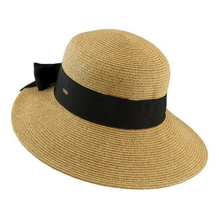 Scala Paper Braid - Women's Scala LP19 Paper Braid Dimensional Brim Hat