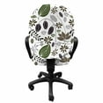 thumbnail image 3 of Floral Office Chair Slipcover, Botanical Petals Field Foliage Branches Flowers Fern Flourishing Nature Motif Design, Stretch Decorative Fabric Cover, Standard Size, Multicolor, by Ambesonne, 3 of 5