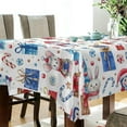 thumbnail image 3 of Coolnut Christmas Tree Tablecloth, Waterproof Washable Polyester Square Table Cover, Durable Tablecloth for Kitchen Dining Table Party Decor, 60"X 108", 3 of 7