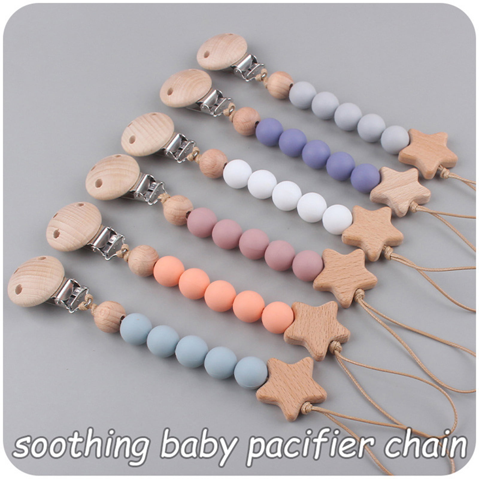 Silicone Bead Teething Beads Pacifier Clip Chain With Circular Surface  Infant And Baby Accessories For Abacus Appeasement And Molar Play From  Starbright777, $1.79