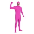 thumbnail image 2 of Wyobmus Men's And Women's Face Open Zentai Bodysuit Stretch Polyester Spandex Full Body Suit A-Hot Pink, 2 of 9