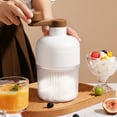 thumbnail image 3 of Shaved Ice Machine,Ice Crushers for Home Use,Snowcone Machines,Shaved Ice Maker,Small Home Hand Shaved Ice Machine, Summer Smoothie Machine for Shaved Ice, Milkshake Drink Making, White, 3 of 4