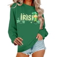 thumbnail image 6 of St Patricks Day Shirt Women Cute Crewneck Pullover Irish Shamrock Green Print Sweatshirt Casual Long Sleeve Tops for Women, 6 of 6