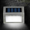 thumbnail image 5 of HESHENG Outdoor Solar Powered Lights, Solar Led Waterproof Lighting for Deck, Fence, Patio, Front Door, Stair, Landscape, Yard and Driveway Path, White Light 2PACK, 5 of 10