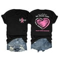 thumbnail image 1 of TINZ Cancer Shirt Women Cancer Shirts Ribbon Cancer Awareness Rainbow T Shirts Cancer Short Sleeve Tops Log Sleeve T Shirts for Women Set Shirt for Women Walking T Shirts Women, 1 of 4