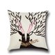 thumbnail image 1 of de Almohadas Cubierta de Sábanas Caja Amortiguador Almohadilla Impresión de Renos Navidad Decoración Hogar Sunnimix Funda de almohada navideña, 1 of 3