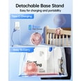 thumbnail image 7 of SWEETFULL Portable Stroller Fan with Display 4000mAh Battery Powered Mini Clip On Fan, 4-Speed Rechargeable Small Personal Cooling for Baby Car Seat Crib Travel, 7 of 7