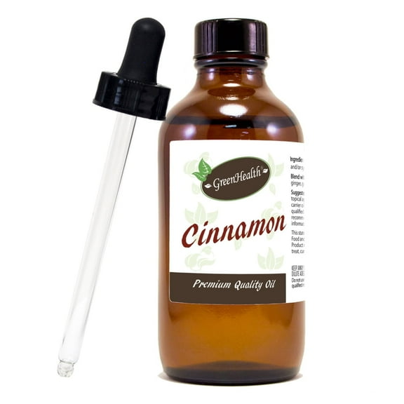 4 fl oz Cinnamon Bark (Nature Identical) Oil w/ Glass Dropper - GreenHealth