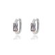 thumbnail image 1 of Pendientes de aro de acero inoxidable para mujer, arete de circonita arcoíris, joyería estética de lujo, novedad de 2023, 1 of 4
