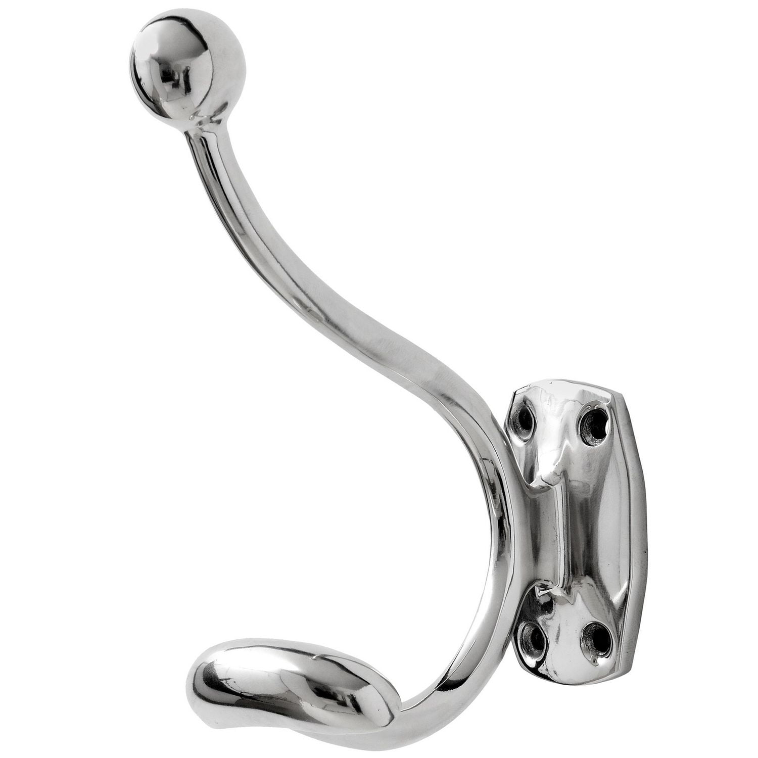 Hill Interiors Single Chrome Coat Hanger Hook