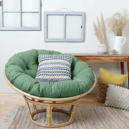 

Sorra Home Indoor Sage Round Papasan Cushion 44 x 44 x 4
