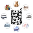 thumbnail image 4 of Fuzoiu Cute Cartoon Polar Bear Print Circular Hamper,Laundry Basket with Handle,Collapsible Laundry,Dirty Clothes Storage Basket,for Bedroom Bathroom Dorm Living Room-, 4 of 6