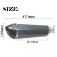 thumbnail image 2 of Motorcycle Exhaust Muffler Pipe Systems Exhaust Pipe For Dukati 696 848 Tmax 500 530 Crf 230 For Vespa Nc750x, 2 of 3
