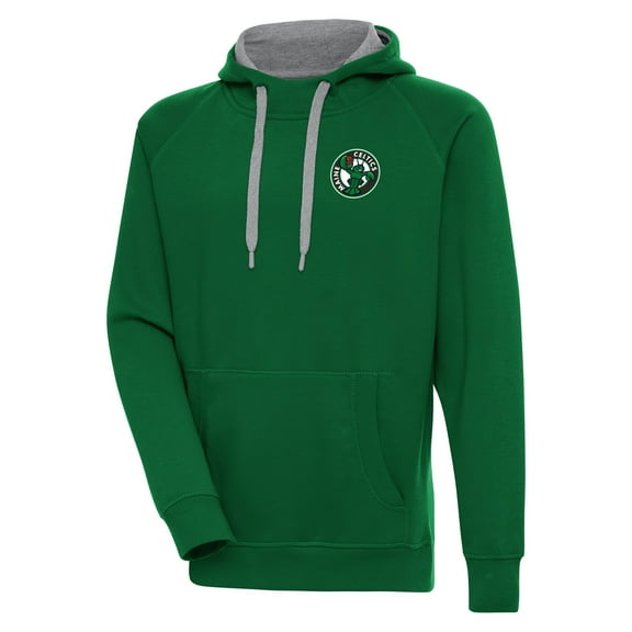 Men's Antigua Forest Green Maine Celtics Victory Pullover Hoodie
