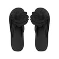 thumbnail image 2 of Women's Flower Flip Flops Flat Open Toe Summer Beach Casual Footwear Black 36, 2 of 6