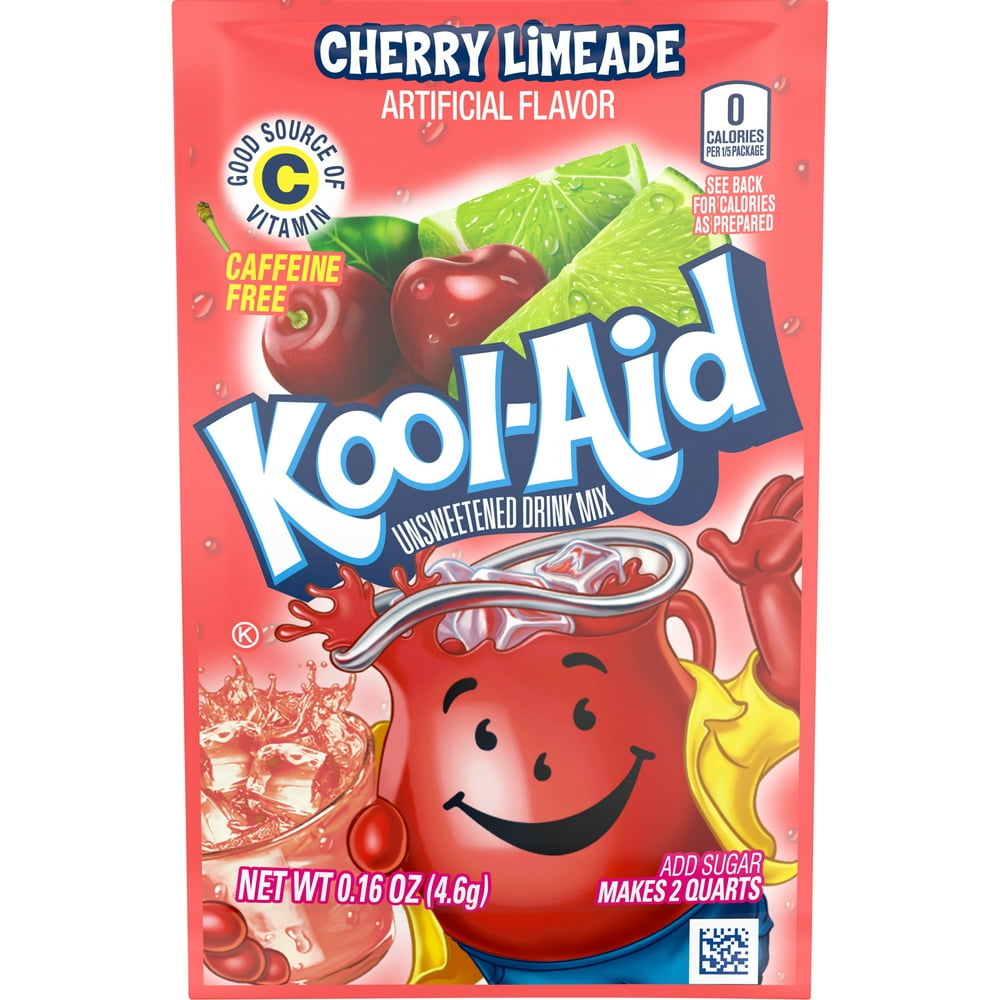 Kool-Aid Unsweetened Cherry Limeade Artificially Flavored Powdered Soft