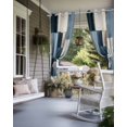 thumbnail image 4 of nqOlkjepod Outdoor Curtains for Patio Waterproof, Blue Gray Beige Outdoor Privacy Panels Grommet, Modern Abstract Geometric Striped Art Blackout Outside Curtains for Porch/Cabana 54"x108", 1 Panel, 4 of 8