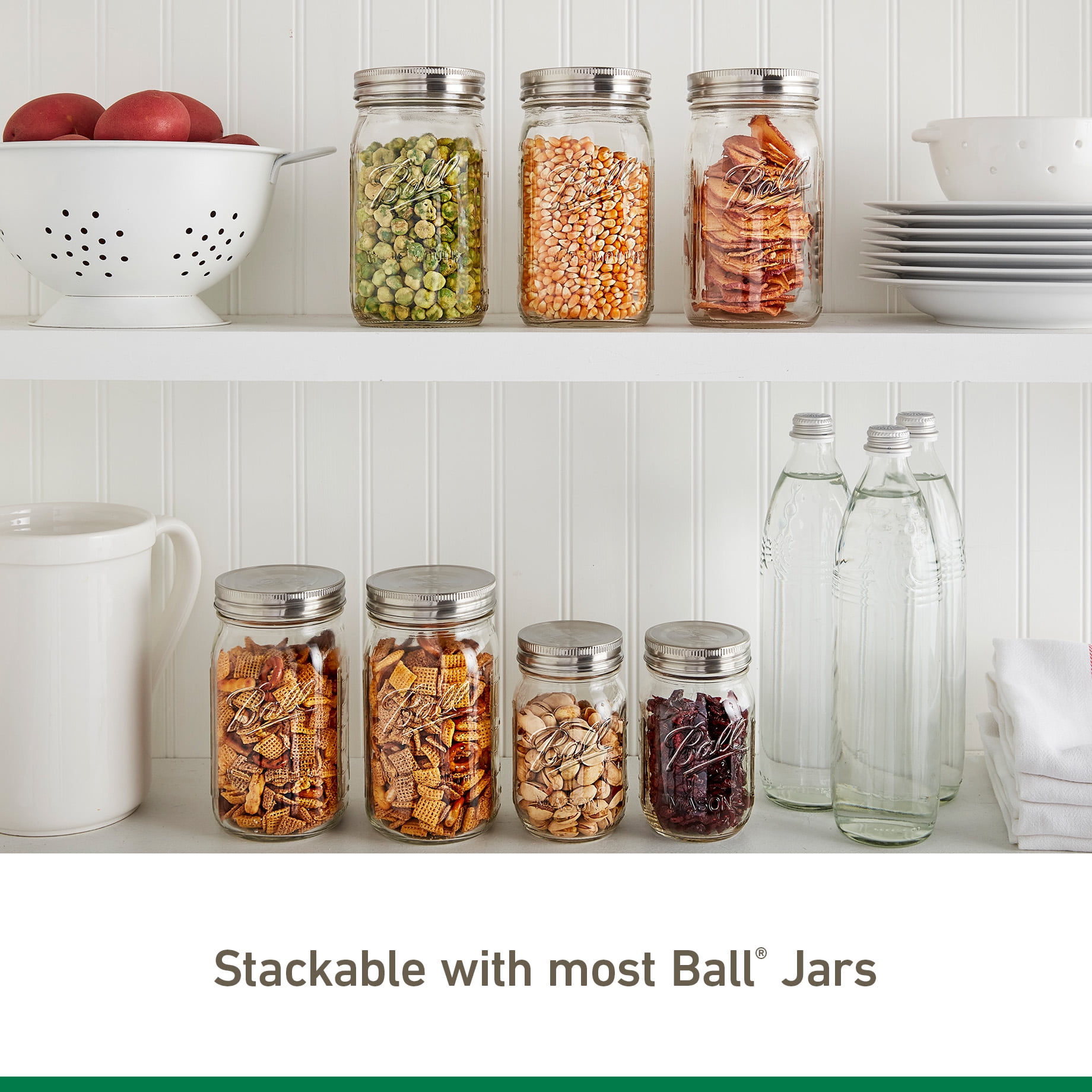 (12 pack) Ball 3-Pack Stainless Steel Mason Jar Lids - Regular Mouth, One-Piece Reusable Canning Jar Lids for Meal Prep and Pantry Storage, Fits Ball Regular Mouth Mason Jars