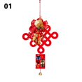 thumbnail image 1 of Chinese New Year Felt Hanging Ornament – Red Fu Character with Bells, Festive Home Decor for Spring Festival, 1 of 7