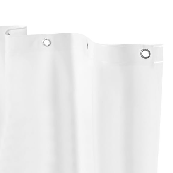 Kenney Microban Protected Heavyweight PEVA Shower Liner, 70" W x 72" H, White