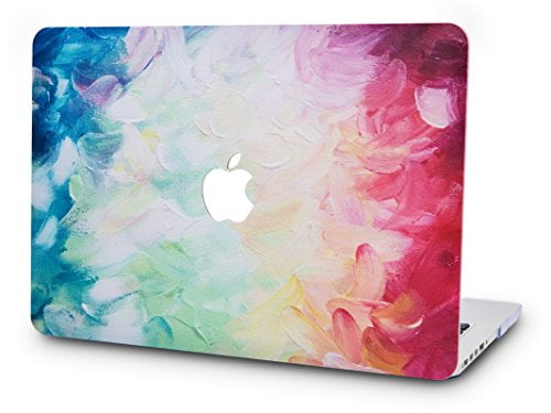 Multicolor ice cream Macbook case for new Pro Mac Laptop 13 2019 and MacBook Air 13   multicolor  A1989 watercolor A1707  clean background
