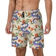 thumbnail image 2 of Balery Snake Mens Swim Trunks Swim Shorts for Men Quick Dry Inseam Beach Shorts with Compression Liner Pocket-X-Large, 2 of 9