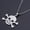 Silver, variant on Stainless Steel Silver Skull Pendant Necklace 17.71 Inch 1.5mm Lobster Clasp P80