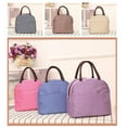 thumbnail image 2 of SHOWERORO Meal Prep Lunch Bag Beige Food Preservation For Daily Use 1Set, 2 of 7
