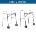 thumbnail image 4 of McKesson Steel Folding Walker, 500 lbs Weight Capacity, Adjustable Height, 2 Ct, 4 of 9