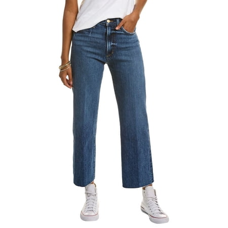 JOE'S Jeans womens The Blake High-Rise No Pressure Wide Leg Crop Jean, 23, Blue
