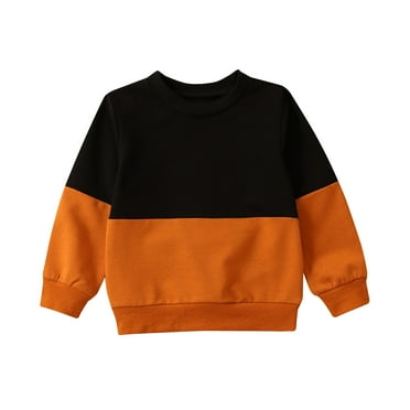 Ketyyh-chn99 Baby Boy Crewneck Sweatshirt Fashion Boys Girls Sweatshirt Long Sleeve Kids Toddler Tops Black,18-24 Months