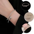 thumbnail image 4 of Pulsera de serpiente con apertura para mujer, elegante joya de muñeca, 4 of 7