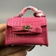 thumbnail image 2 of Super Link Mini Long Style Crocodile motif sac pendentif voiture porte-clés cadeau femme exquis créatif écouteur mignon sac pendentif, 2 of 4