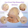 thumbnail image 4 of 40"Body Wave Blonde Wig Human Hair, 13x6 Lace Front Wig Human Hair, 200 Density, 4 of 6