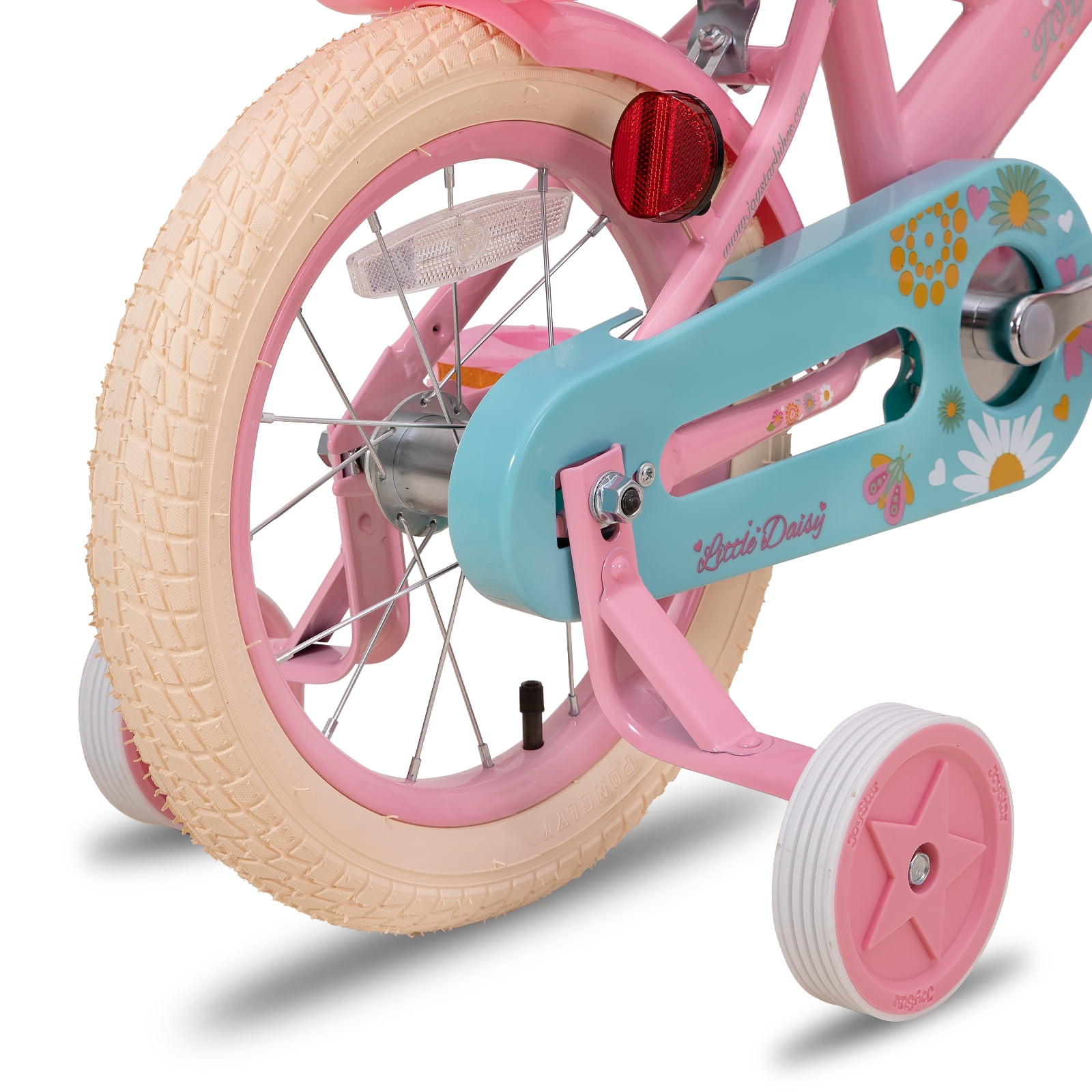 JOYSTAR Little Daisy 14 Kids Bike with Handbrake for Preschool