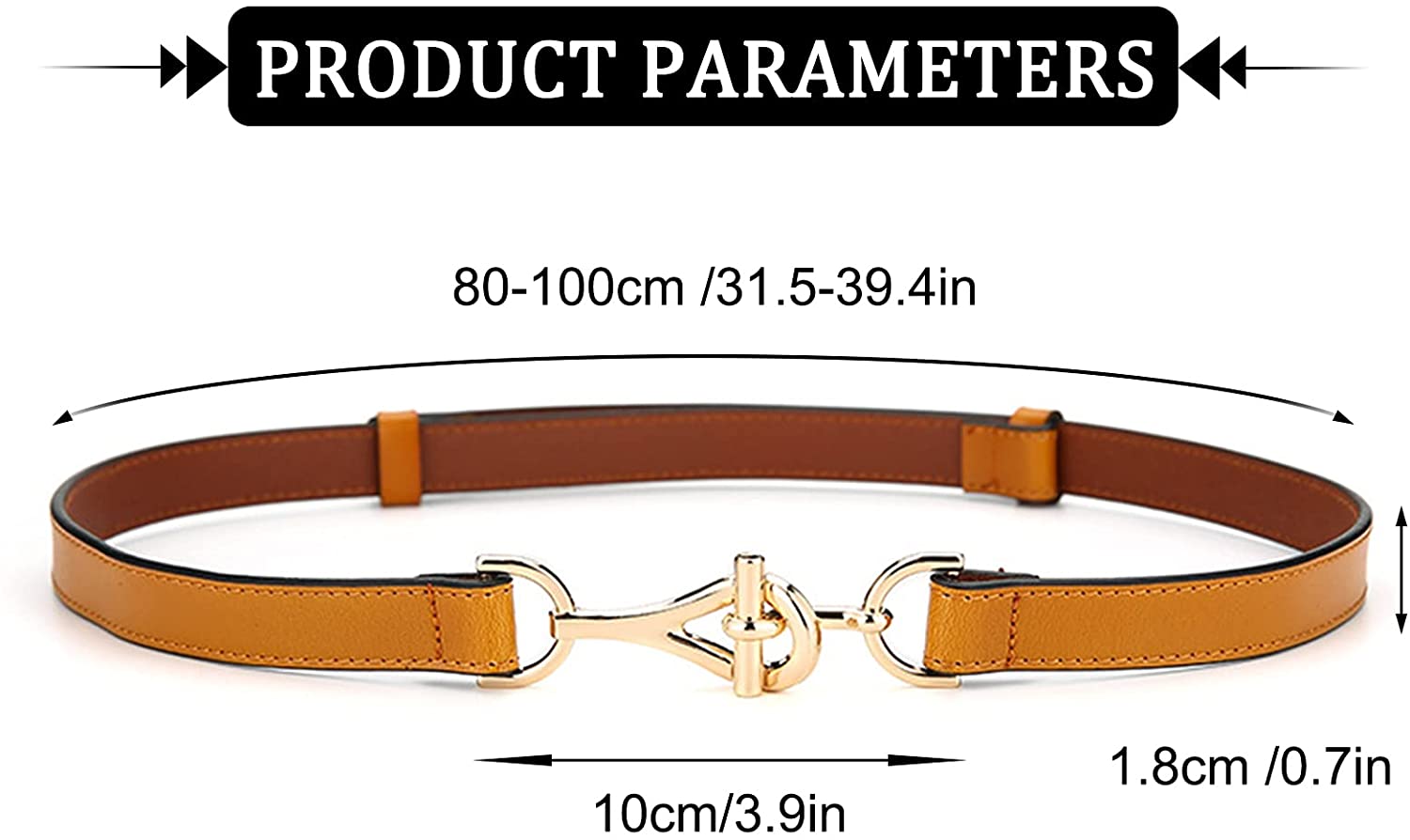 WEIS Women's Skinny Belt for Dresses 