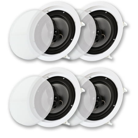 Acoustic Audio CS-IC83 In Ceiling 8" Speaker 2 Pair Pack 3 Way Home