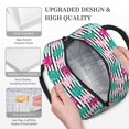 thumbnail image 3 of Fotbe Tropical Leaves Pattern Lunch Bag, Insulated Lunch Box, Small Leakproof Cooler Food Lunch Containers Reusable High Capacity Lunch Tote Bags for Work, Travel, Outdoor, 3 of 6