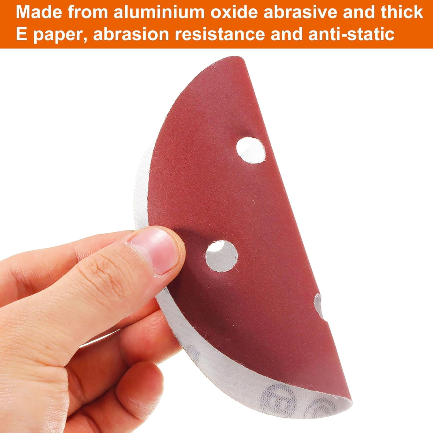 60Pcs Sanding Discs 5 Inch 8 Holes, 1000/800/600/400/320/240 Grit for Random Orbital Sander